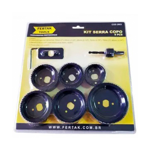JOGO DE SERRA COPO KIT c/ 9pçs