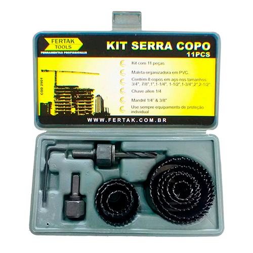 JOGO DE SERRA COPO  C/ 08PÇS (64mm A 127mm)