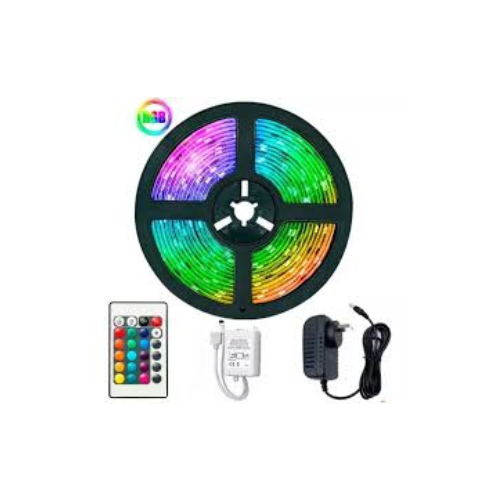FITA DE LED 5m  COLORIDO RGB 3528   IP65 – 60D C/ FONTE – 0115 / 1907