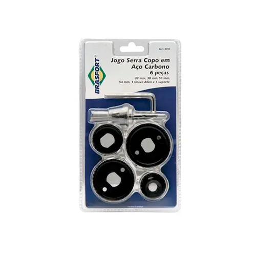 JOGO DE SERRA COPO KIT C/ 6pçs BRASFORT