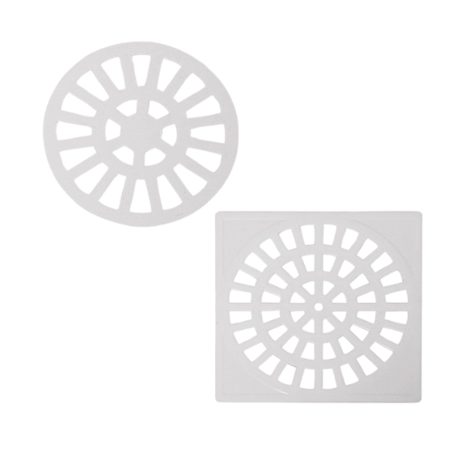 GRELHA QUAD / REDONDA 100MM ABS BRANCA – 2181 / 2182
