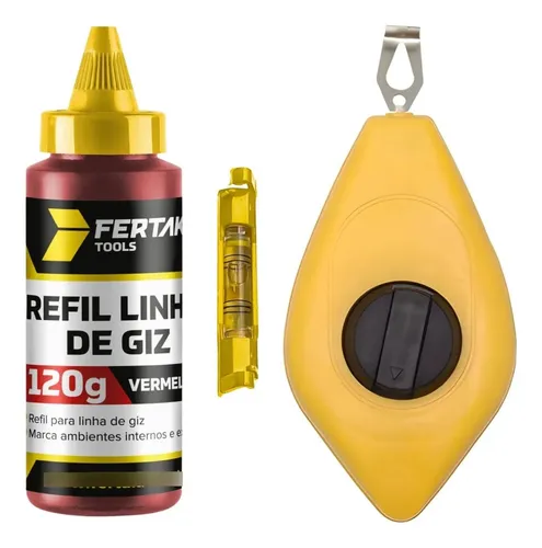 JG LINHA DE GIZ 15mts + NIVEL