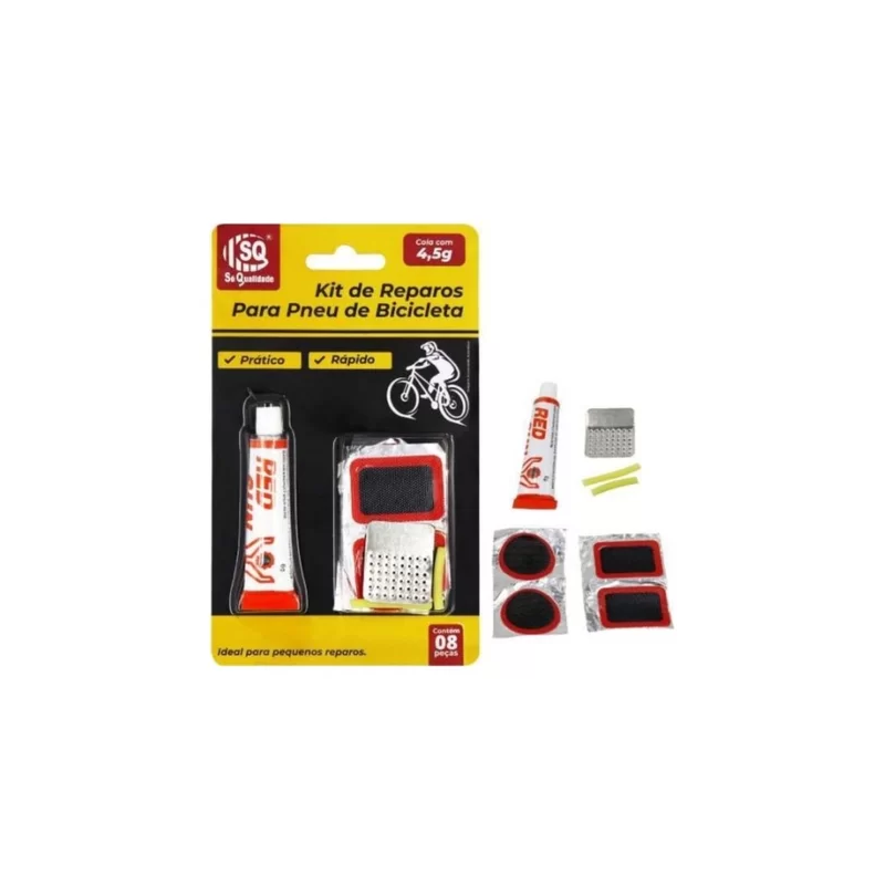 Kit Reparo p/ Pneu Bicicleta c/ 8pçs – 2303