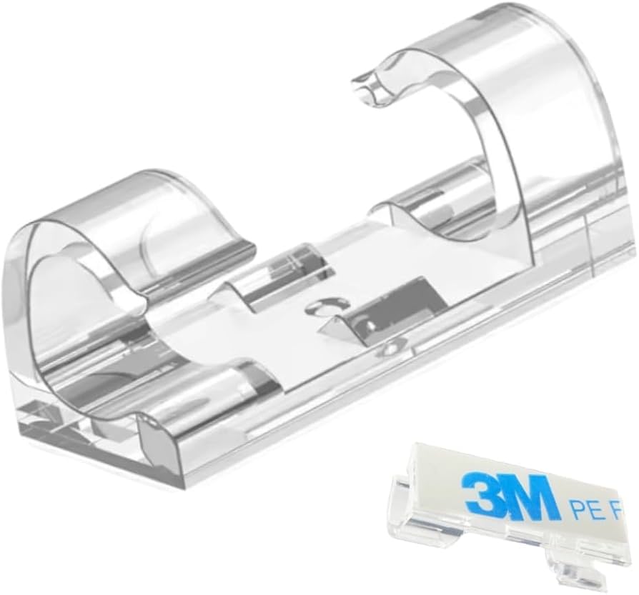 CLIPS ORGANIZADOR DE FIO C/ ADESIVO INCOLOR 8mm – 2469