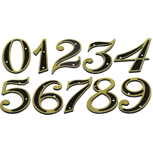 NUMERO P/ RESIDENCIA DOURADO