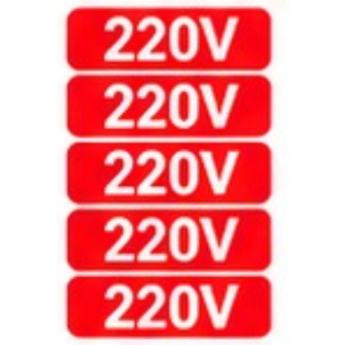 PLACA DE SINALIZAÇÃO ADESIVA 220V COM 10 PCS – 2724